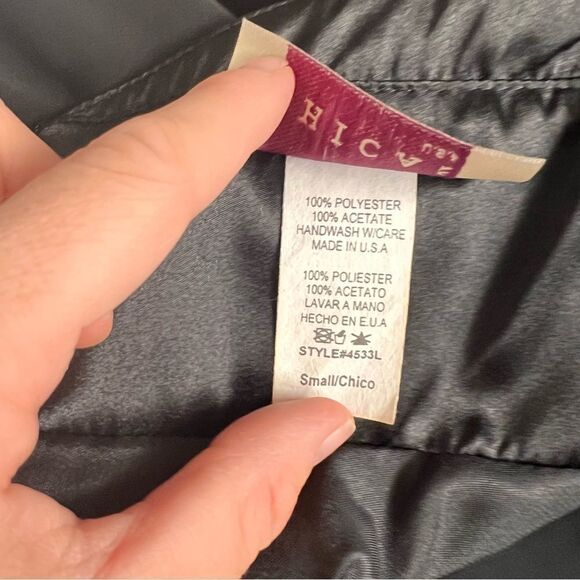 Chicas Vintage Y2K 90s Black Halter V Neck Flowy Dress - Picture 11 of 11